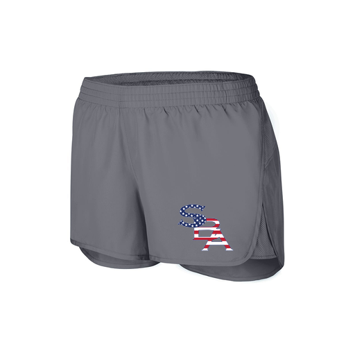 [2430.059.XS-LOGO1] Women's Performance Shorts (Female Adult XS, grey, Logo 1)